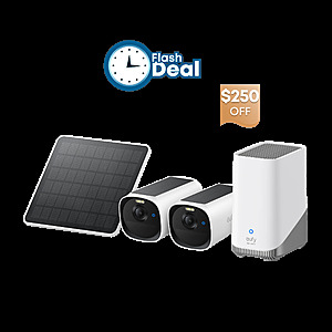 Eufy E40 2-Cam Kit with HomeBase&trade; S380 and Solar Panel $149.99