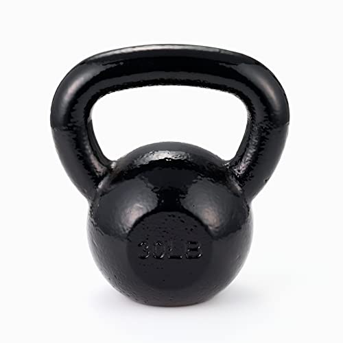 Amazon Basics Enamel Cast Iron Kettlebell 30 Pounds, Black 8.99 Amazon