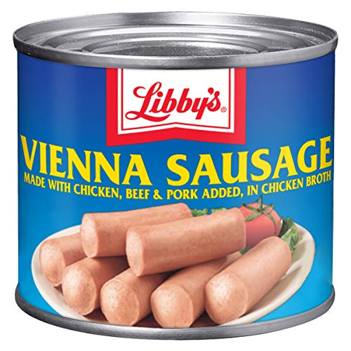 Sausage in Chicken Broth, Canned Sausage, 4.6 OZ (Pack of 24) $15.60 or less @Amazon