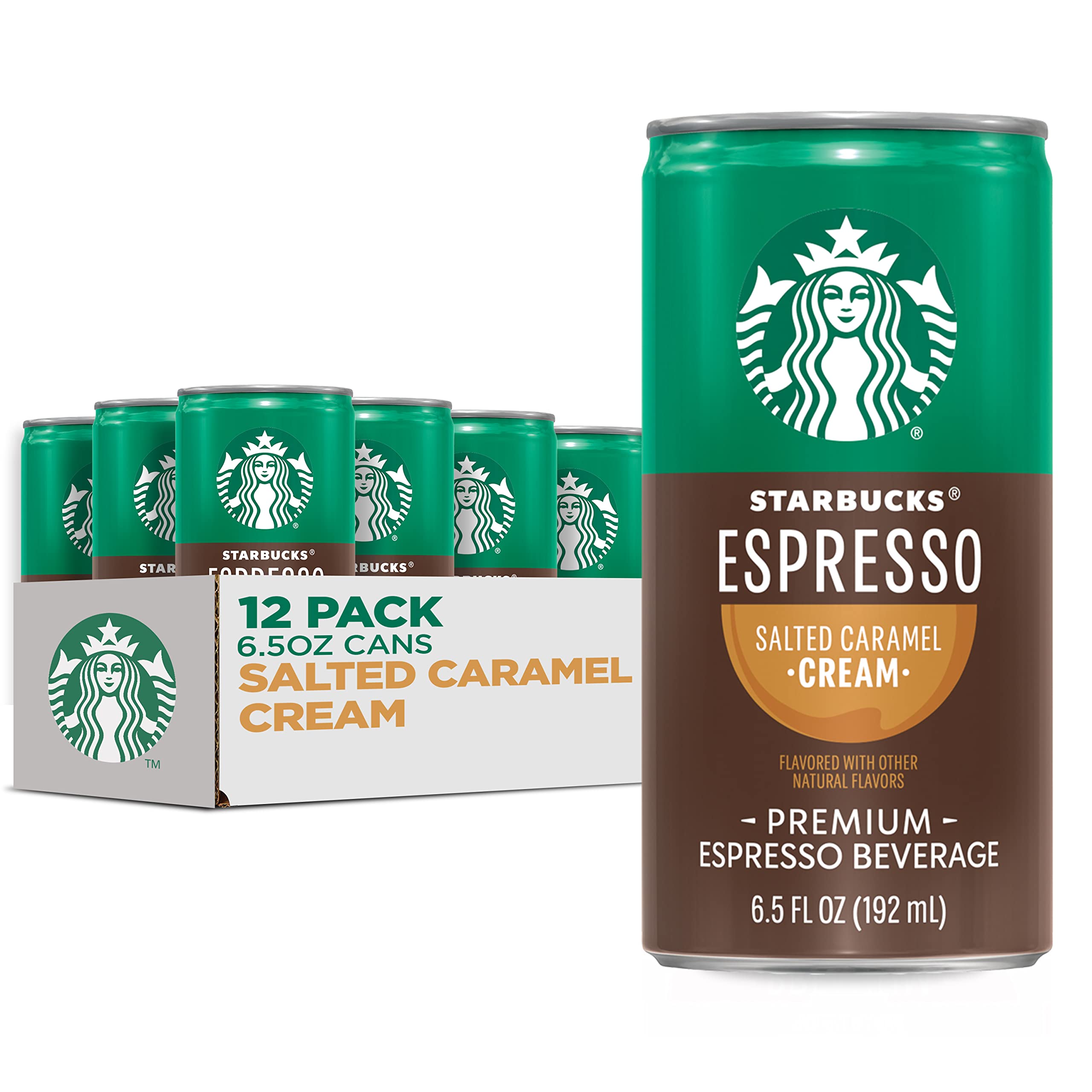 Starbucks Doubleshot, Salted Caramel, 6.5 Ounce, 12 Count $18.00 or less @Amazon