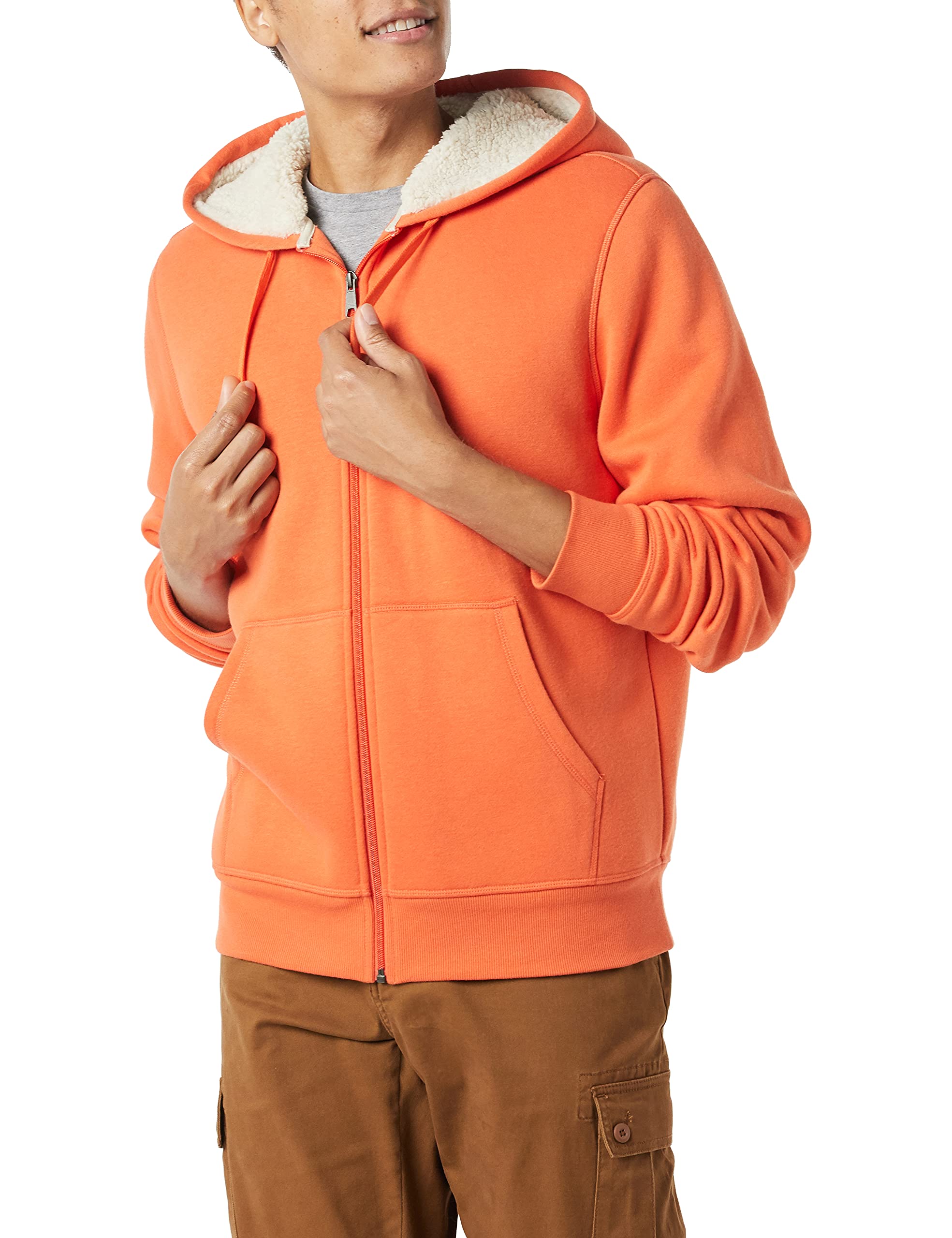 Amazon Essentials Men's SherpaLined FullZip Hooded Fleece Sweatshirt 12.30 or less limited