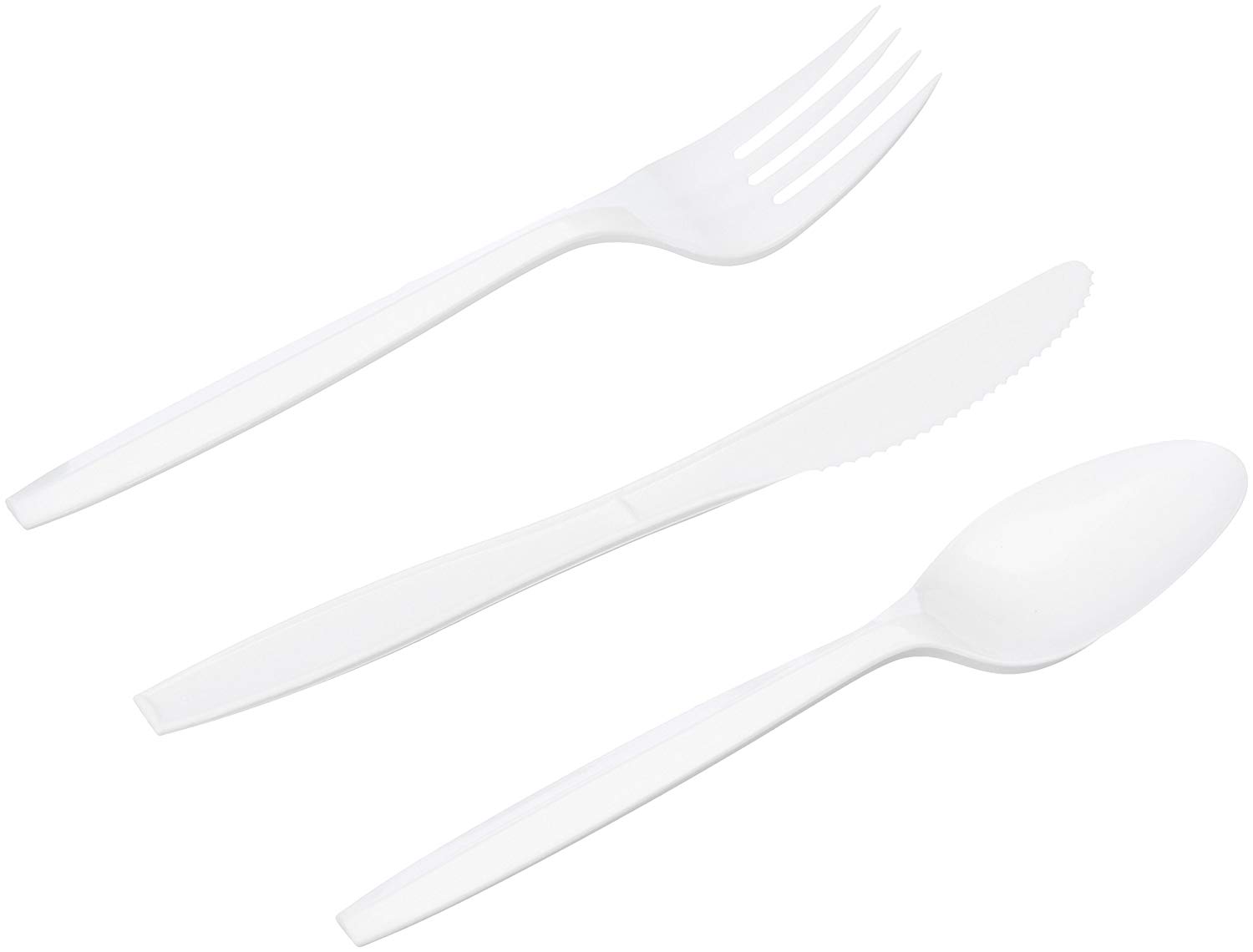 AmazonBasics Medium-Weight Plastic Individually Wrapped Cutlery Kits, White, 500-Count $8.56 @ Amazon