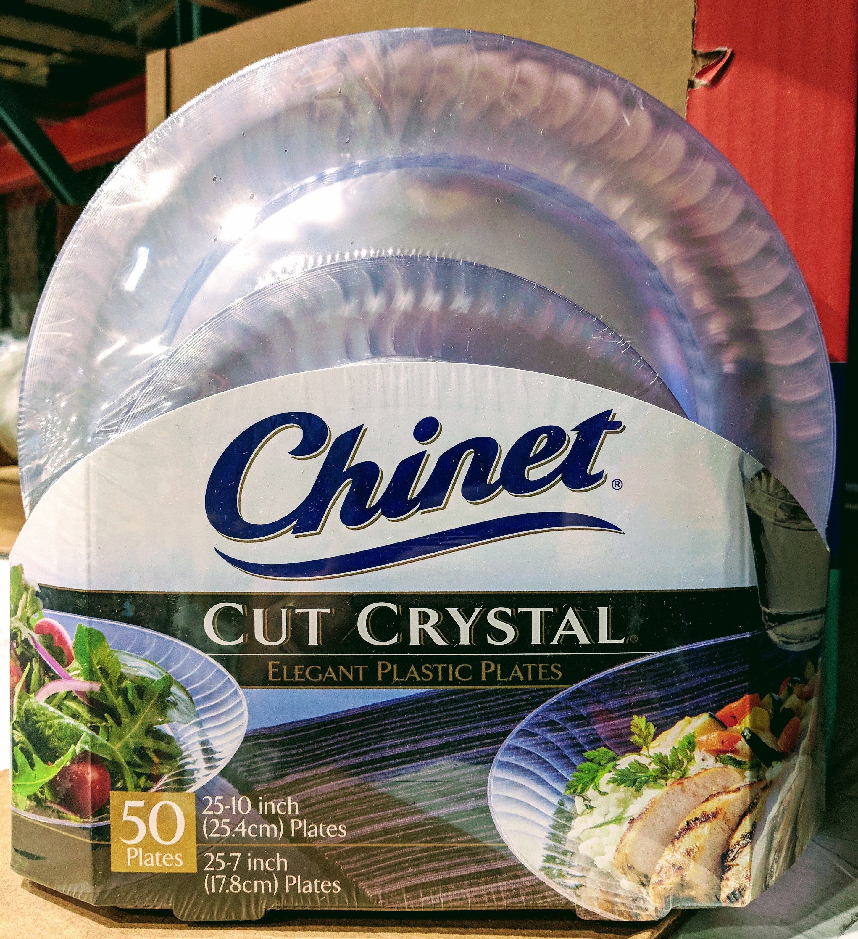 Costco B&M Cut Crystal Plastic Plates 50 ct 1.97 YMMV