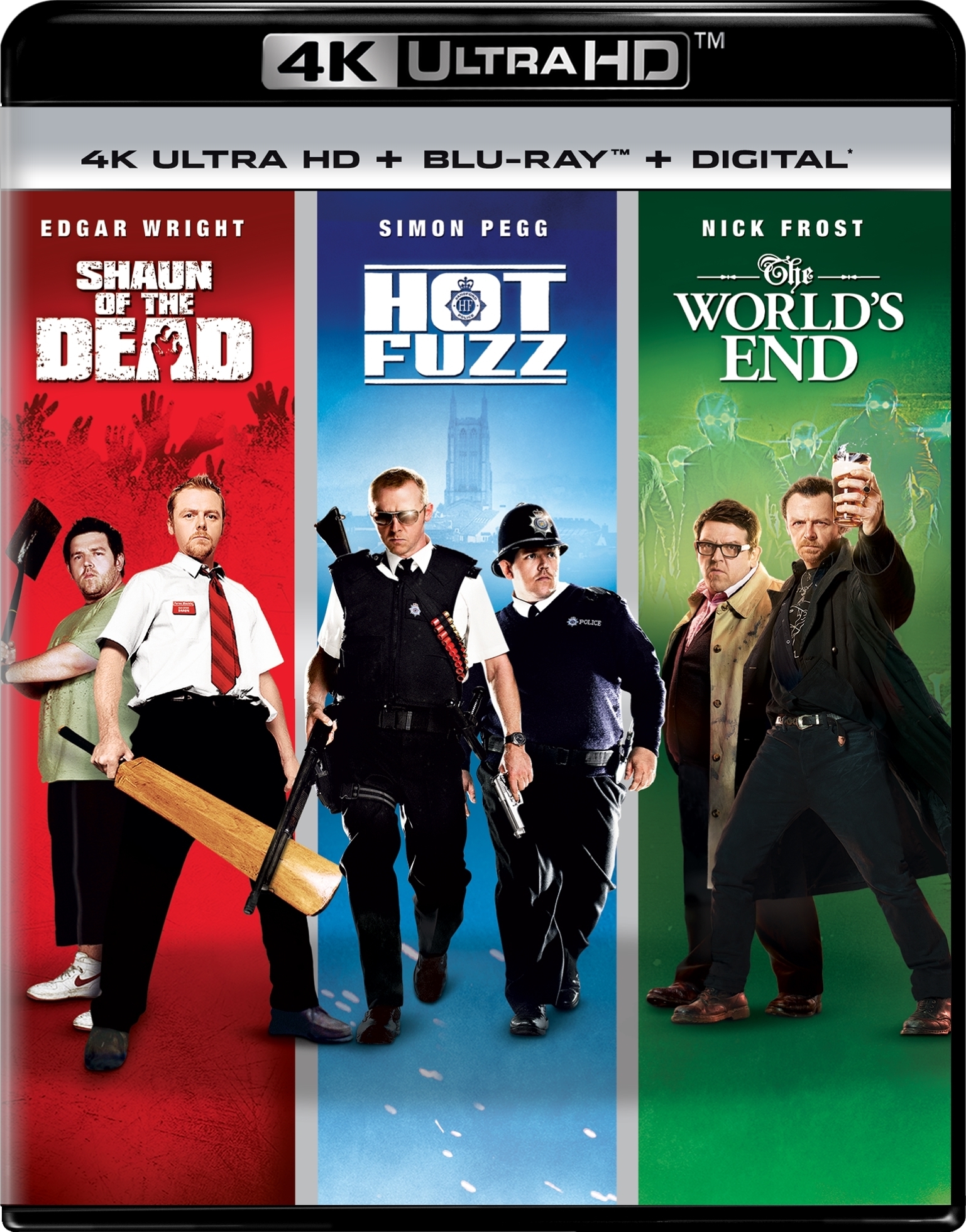 The World's End / Hot Fuzz / Shaun of the Dead Trilogy (4K + Blu-ray + Digital) $19.99