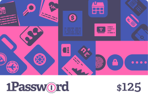 1Password Password Manager $125 Gift Card for $99