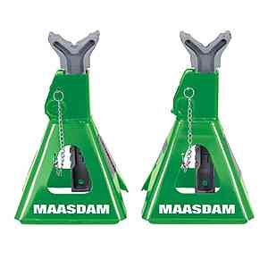 Maasdam 3 ton Jack Stands $  20/pair at Home Depot $  19.88