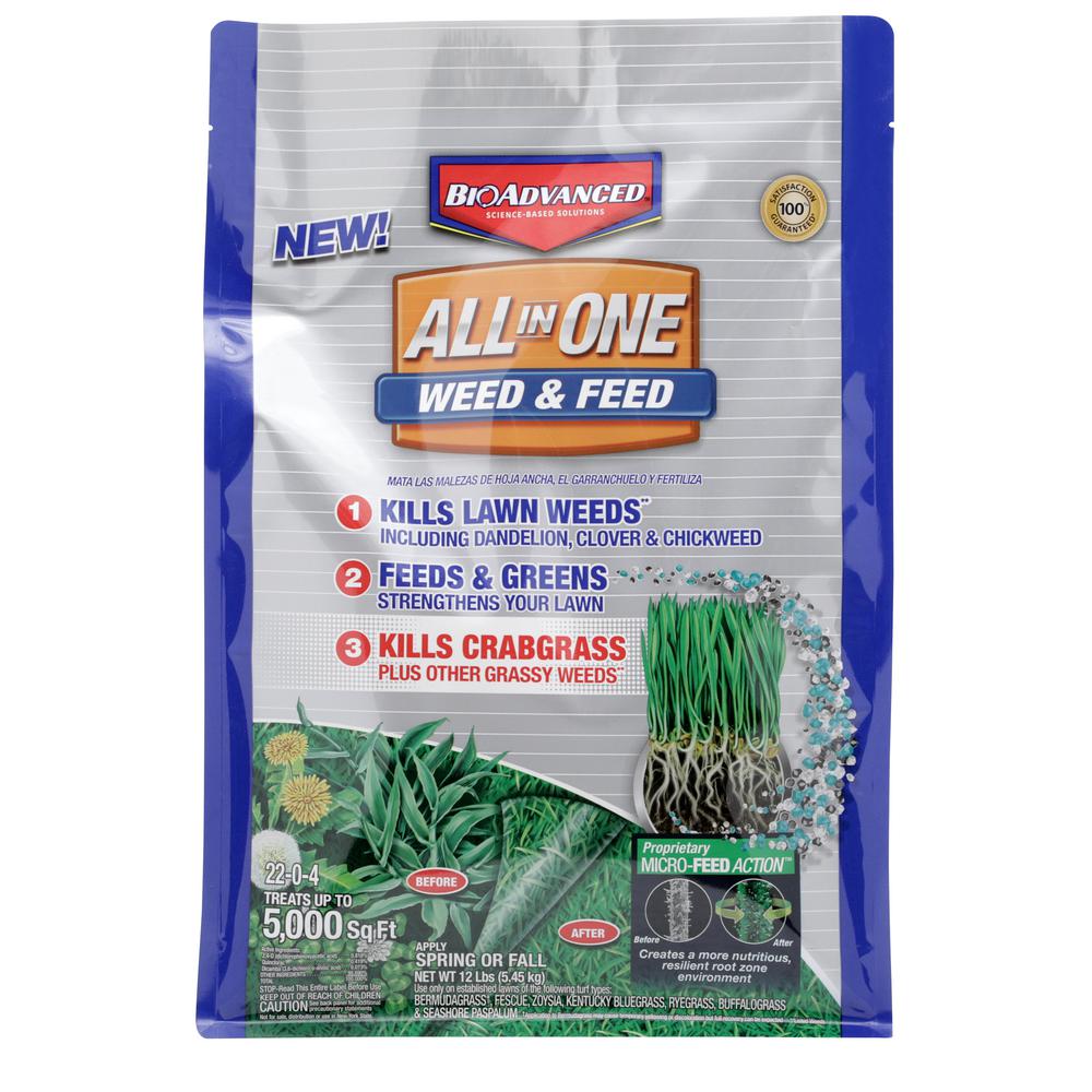 Bioadvanced  (Bayer) 12 lbs. All-in-1 Weed and Feed Granules $0.62 Fertilizer