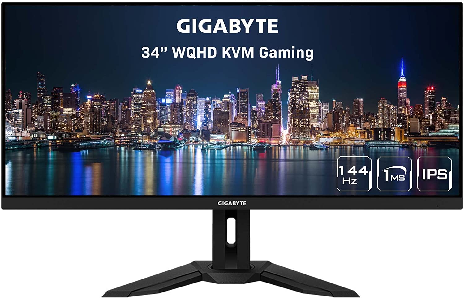 GIGABYTE M34WQ 34" 144Hz Ultrawide KVM Gaming Monitor, 3440 x 1440 IPS Display $399.99 at Amazon