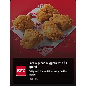 T-Mobile Customers T Life App * Starts 9/15/26 * KFC Free 5-pc nuggets, Playa Bowls, more