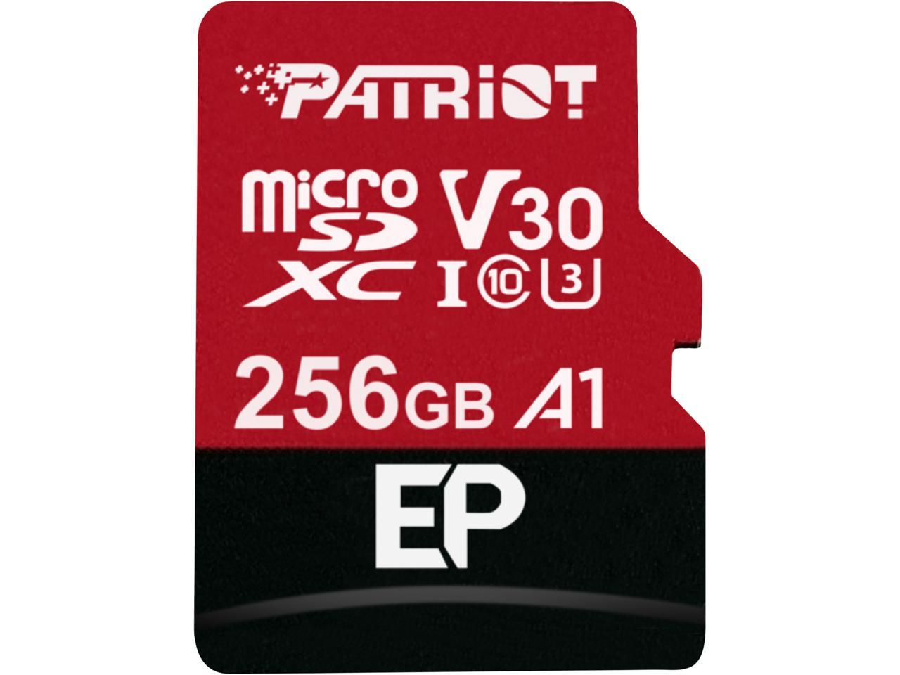 Patriot Memory 256gb Ep Series Microsdxc U3 Micro Sd Card W