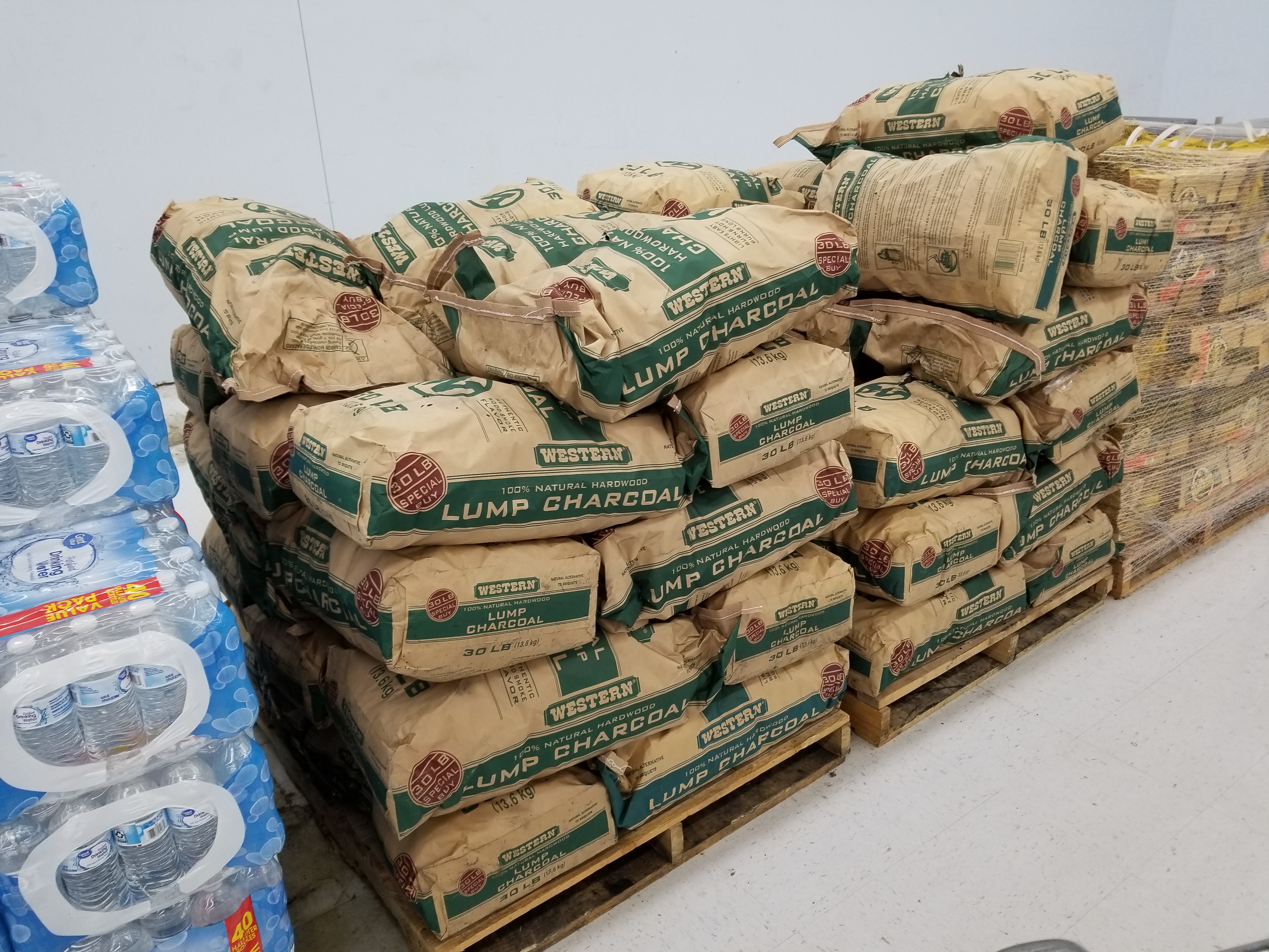 As low as $2 for 30lbs of Western Brand 30lb Lump charcoal