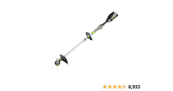 EGO ST1511T 15-Inch 56-Volt Lithium-Ion Cordless String Trimmer Kit Alu Foldable Shaft Battery and Charger Included, 15in Powerload/Telescopic/Gauge(2.5AH), Black - $175.20