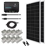 Renogy 100W Monocrystalline Solar Panel & 30A PWM Charge Controller Starter Kit $100.85 &amp; More + Free S&amp;H
