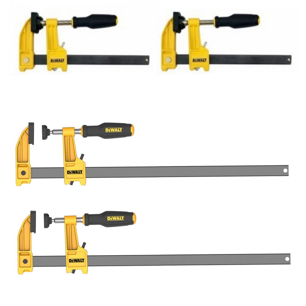 4 Dewalt bar clamps for $20