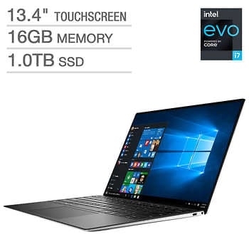 Costco Members: New Dell XPS 13.4" Touchscreen Intel Evo Platform Laptop - 11th Gen Intel Core i7-1185G7 - $1399.97