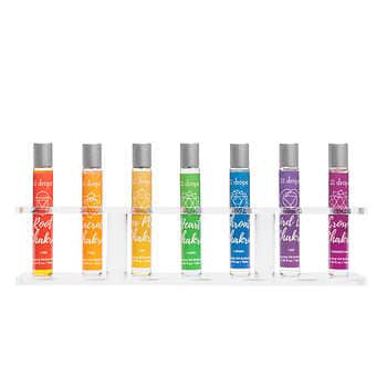Costco Members: 8 Organic Essential Oil Blends - 21 drops Organic Energy & Wellness Essential Oil Set with Stand - $12.97