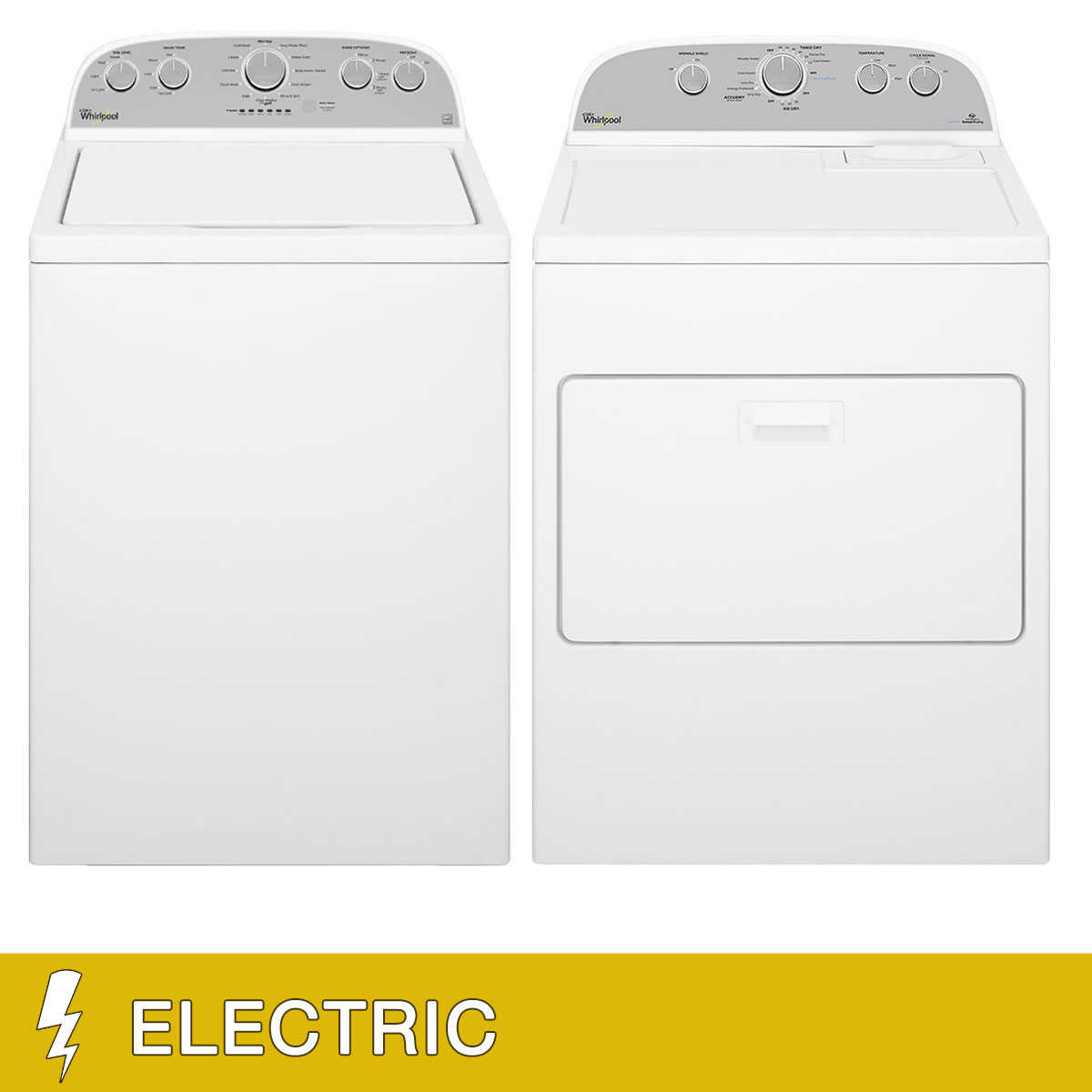 Costco Members: Whirlpool 4.3 cu. ft. Washer and 7.0 cu. ft. ELECTRIC Dryer with Sensor Drying - $499.97