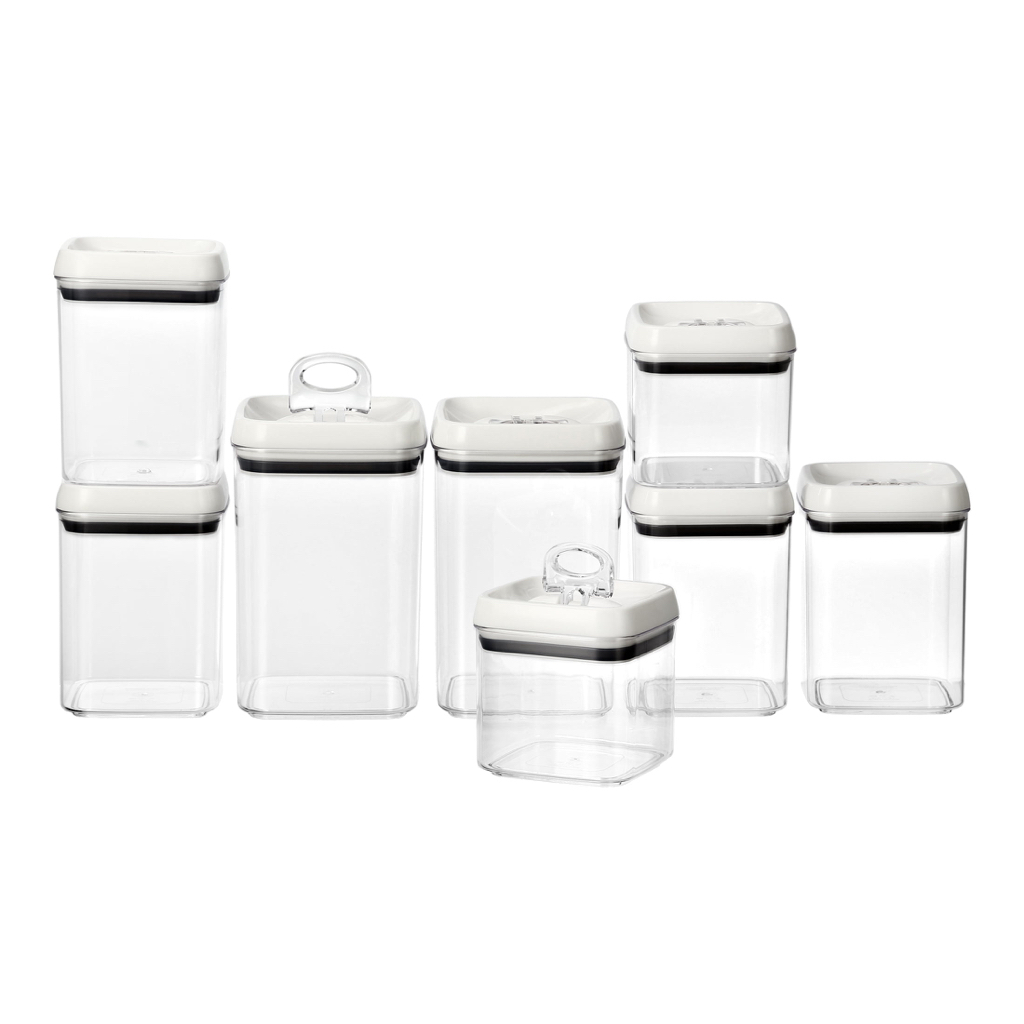Better Homes & Gardens Canister Pack of 8 - Flip-Tite Food Storage Container Set - Walmart.com - $30