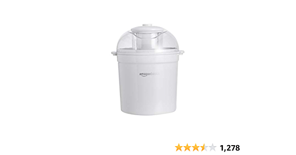 Amazon Basics 1.5 Quart Automatic Homemade Ice Cream Maker - $10.01