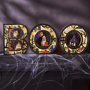 Boo Wood Letters With Led Lights Halloween decoration - $19.97 @ Costco B&M YMMV
