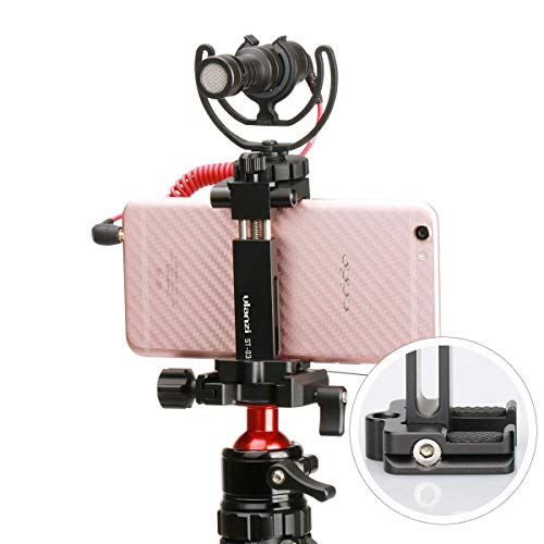 Ulanzi ST-03 Metal Smart Phone Tripod Mount with Cold Shoe Mount and Arca-Style Quick Release Plate $7.97