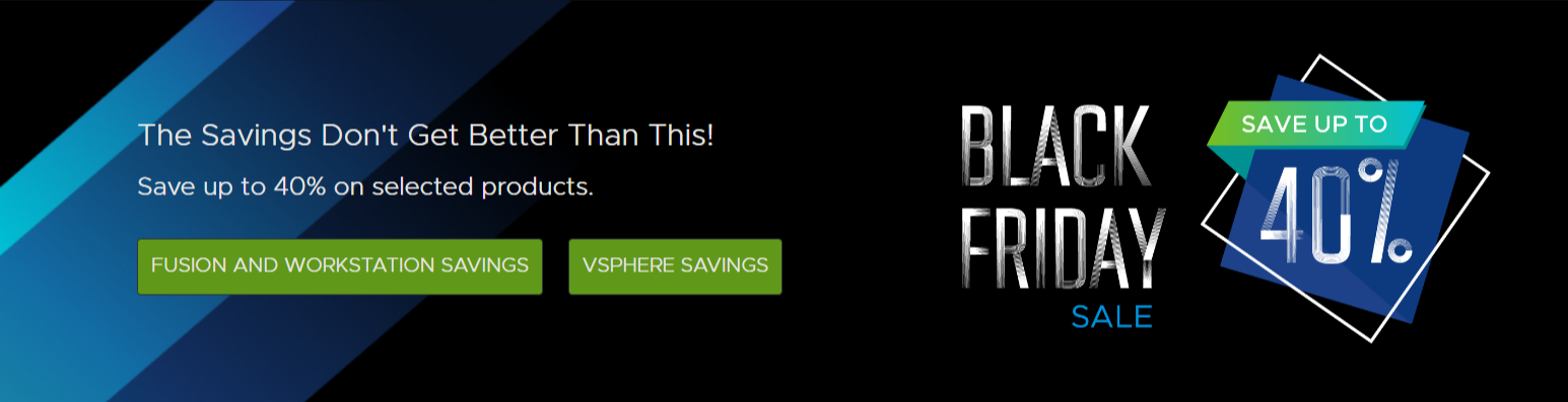 VMware Black Friday sale