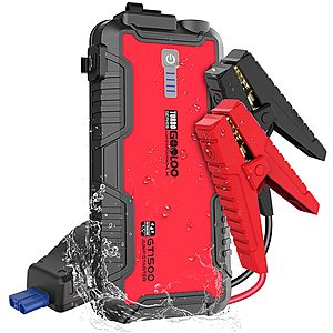 GOOLOO Car Jump Starter, 1500A 12-Volt Supersafe Lithium Battery Booster  for Up to 8.0L Gas & 6.0L Diesel Engines, Portable Water-Resistant Car