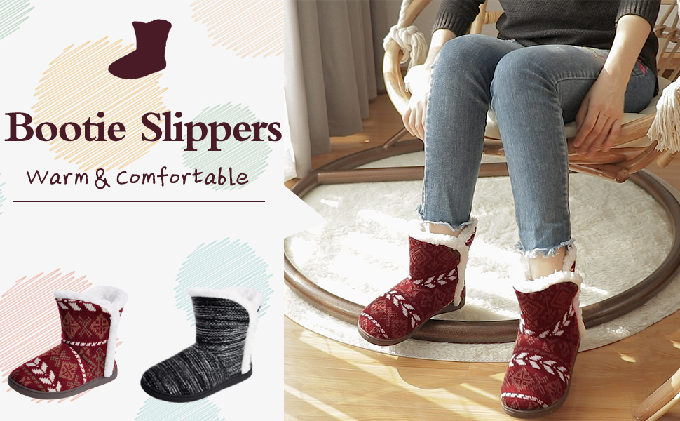 fluffy boot slippers womens