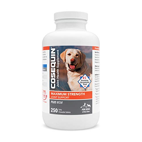 Nutramax Cosequin Maximum Strength Joint Supplement Chewable Tablets for Dogs - Amazon - 250 count $33.31
