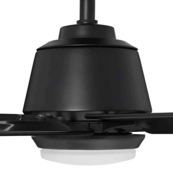 Kensgrove 72 In Led Matte Black Ceiling Fan With Light And Remote Control Works With Google