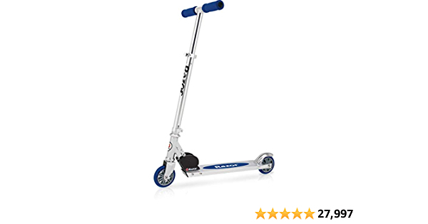 Razor A Kick Scooter for Kids – Foldable,Lightweight, Adjustable Height Handlebars, for Riders 5 Years and up, and up to 143 lbs - $20