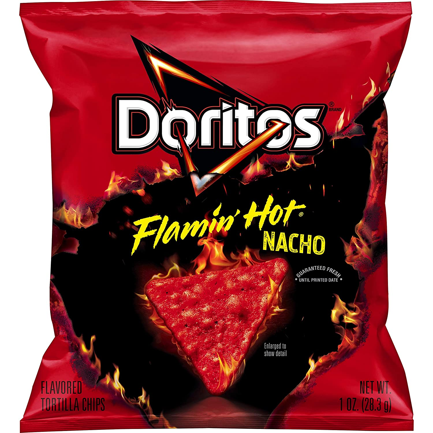 Amazon.com : Doritos Flamin' Hot Nacho, 1oz (40 Count) $10.83 w/15% S&S, $12.10 w/5% S&S