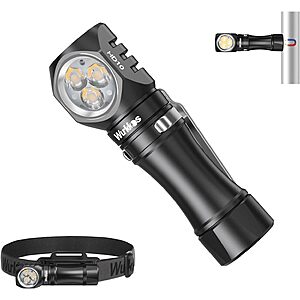 Wurkkos HD10 Rechargeable 1200 Lumens Flashlight $21