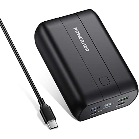 POWERADD Portable Charger 26800mAh Power Delivery Power Bank with Dual USB-C (100W&60W), QC 3.0