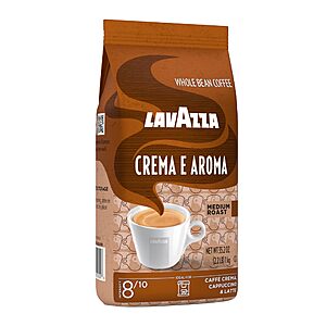 Lavazza Crema E Aroma Whole Bean Coffee Blend, 2.2-Pound Bag , Balanced medium roast with an intense, earthy flavor and long lasting crema, Non-GMO $15.39