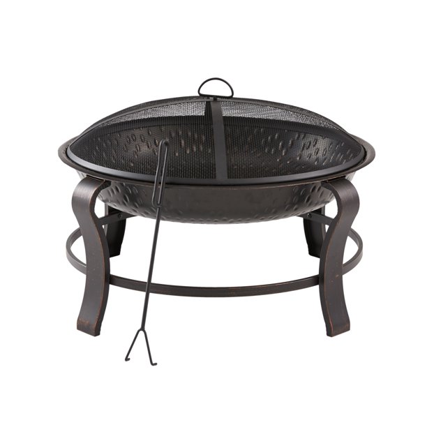 Round Wood Burning Fire Pit, Mainstays Fire Pit