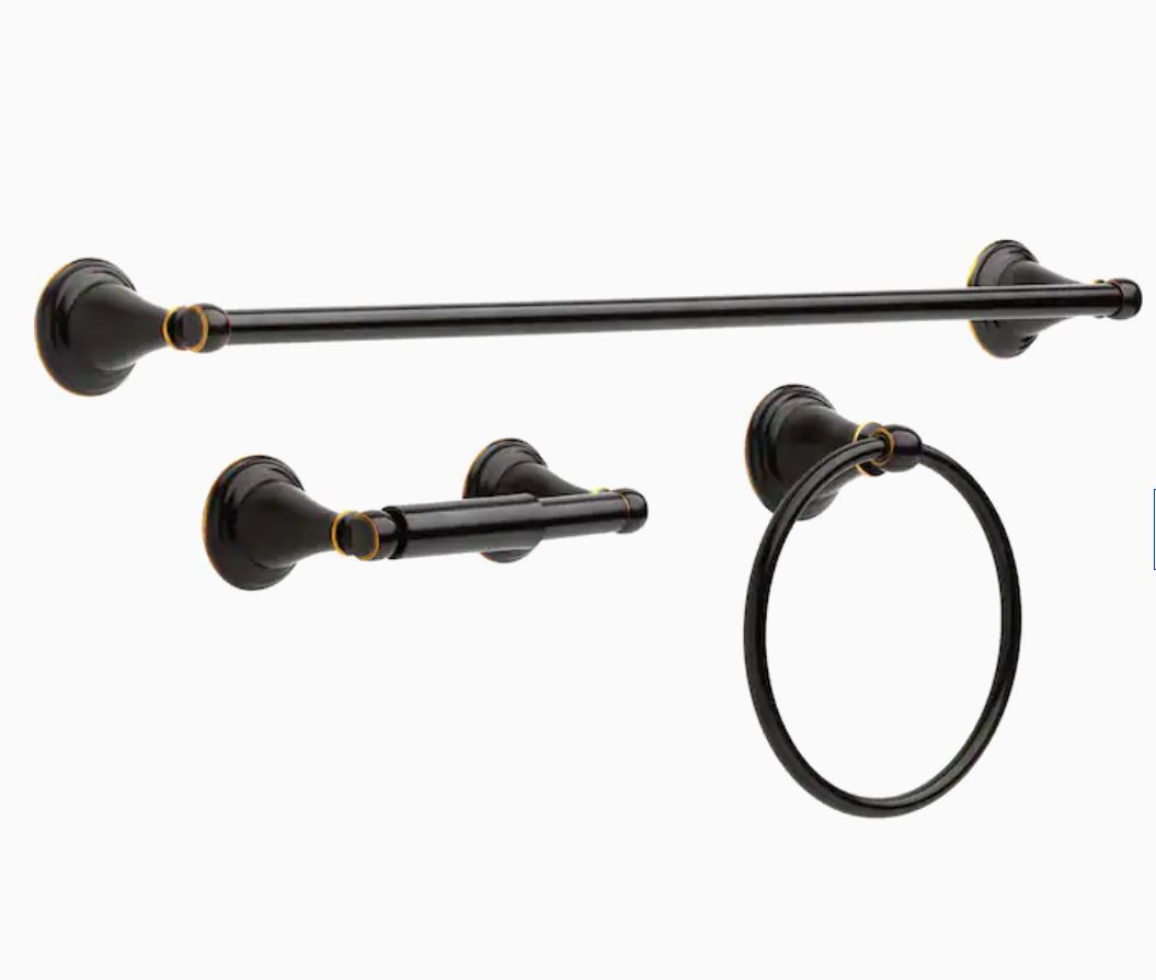 Delta Windemere 3Piece Bath Accessory Set, 1 per pkg 17.47 lowes YMMV