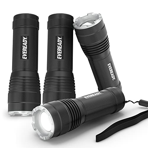 4-Pack EVEREADY LED Flashlights S300 PRO, IPX4 Water Resistant Tactical $12.93 @amazon