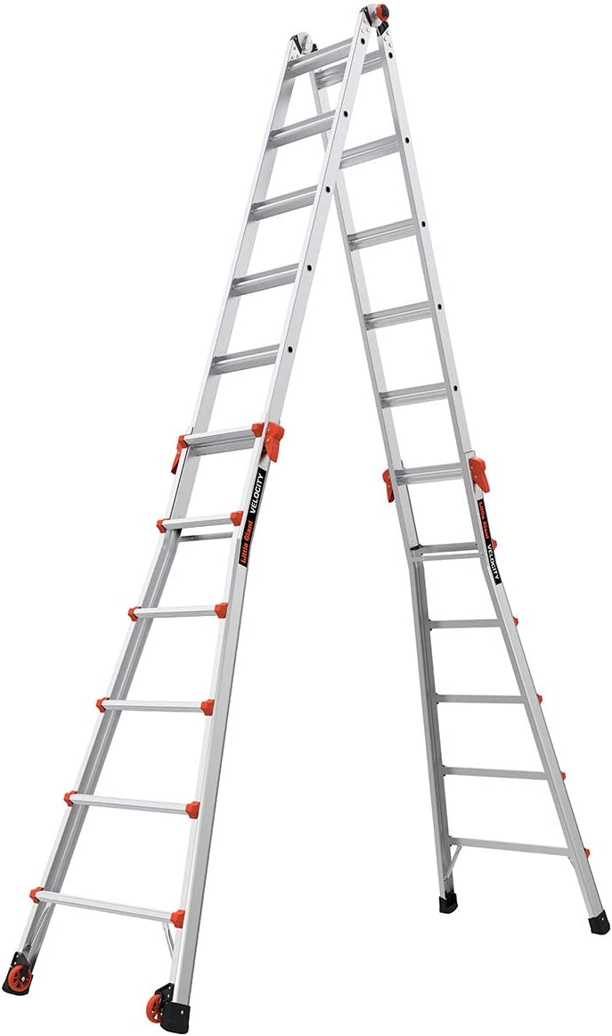 Little Giant Ladders, Velocity with Wheels, M26, 26 Ft, MultiPosition