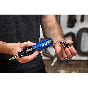 Kobalt ratchet online screwdriver set