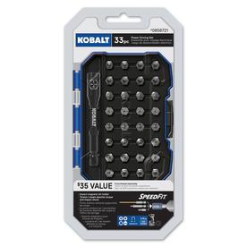 Kobalt 33-Piece 1-in #2 Phillips/#8 Slotted Set High-Speed Steel Hex Shank Screwdriver Bit Set $3.24 @lowes YMMV