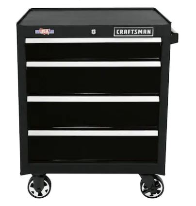 CRAFTSMAN 2000 Series 26-in 4-Drawer Tool Cabinet (Black) $119.50 @lowes
