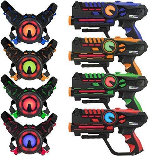 Armogear Infrared Laser Tag Blasters And Vests Set Of 4 99 99