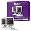 Roku Indoor Camera for Home Security, 2-Pack - Wired Security Camera with 1080p HD Color Night Vision, Works with Alexa &amp;amp; Google, Motion &amp;amp; Sound Detection, Built-in Siren, $14.99