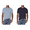 Tommy Hilfiger Men's Essential Short Sleeve Cotton Crewneck Pocket T-Shirt (Blue Heather/Navy Bundle) for $16.23