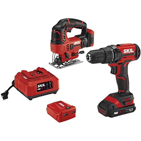 SKIL 20V 2-Tool Combo Kit: 20V Cordless Drill Driver and Jigsaw, Includes 2.0Ah PWRCore 20 Lithium Battery for $69.99