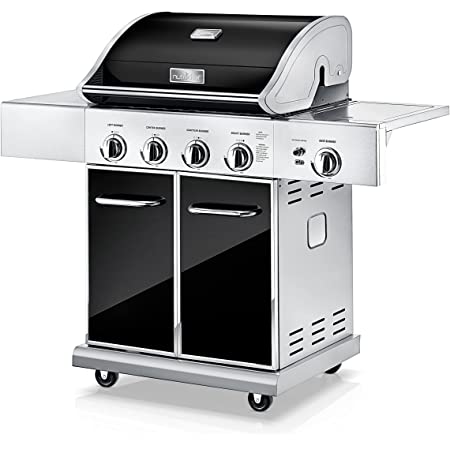 Heavy-Duty 5-Burner Propane Gas Grill - Stainless Steel Grill, 4 Main Burner with 1 side burner, 52,000 BTU for $313.52