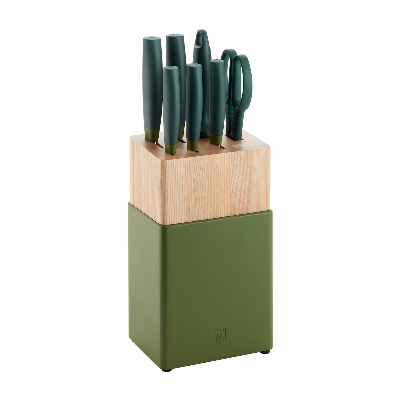 8-PC, Z NOW S KNIFE BLOCK SET, LIME GREEN for $85