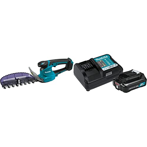 Makita HU06Z 12V max CXT Lithium-Ion Cordless Hedge Trimmer with BL1021BDC1 12V max CXT Lithium-Ion Battery and Charger Starter Pack (2.0Ah) for $84