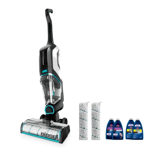 BISSELL, 2554A CrossWave Cordless Max All in One Wet-Dry Vacuum Cleaner and Mop for Hard Floors and Area Rugs, Black/Pearl White with Electric Blue Accents for $259.99